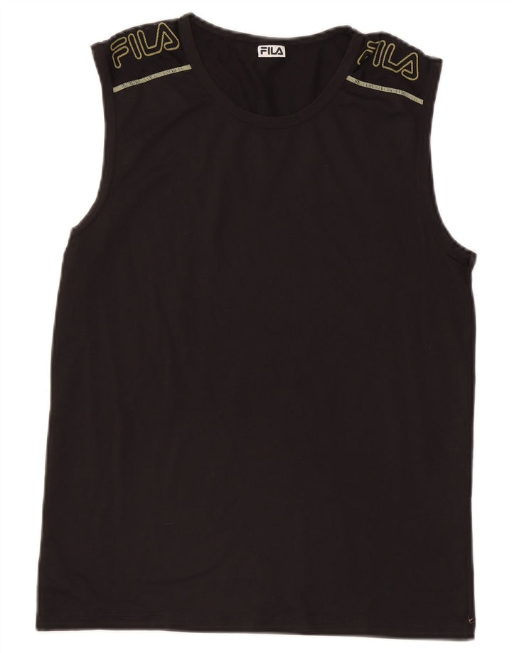 Fila Hombre Graphic Vest Top Small Poliamida Negro