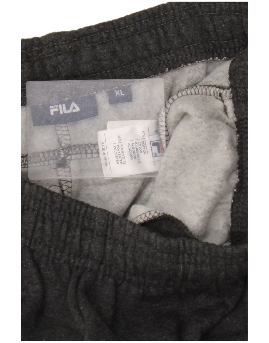 FILA Pantalón de Chándal Hombre XL Gris Algodón