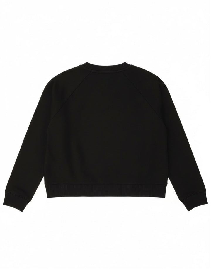 Vans Sudadera extragrande con gráfico corto para mujer, talla 44, talla M, color negro
