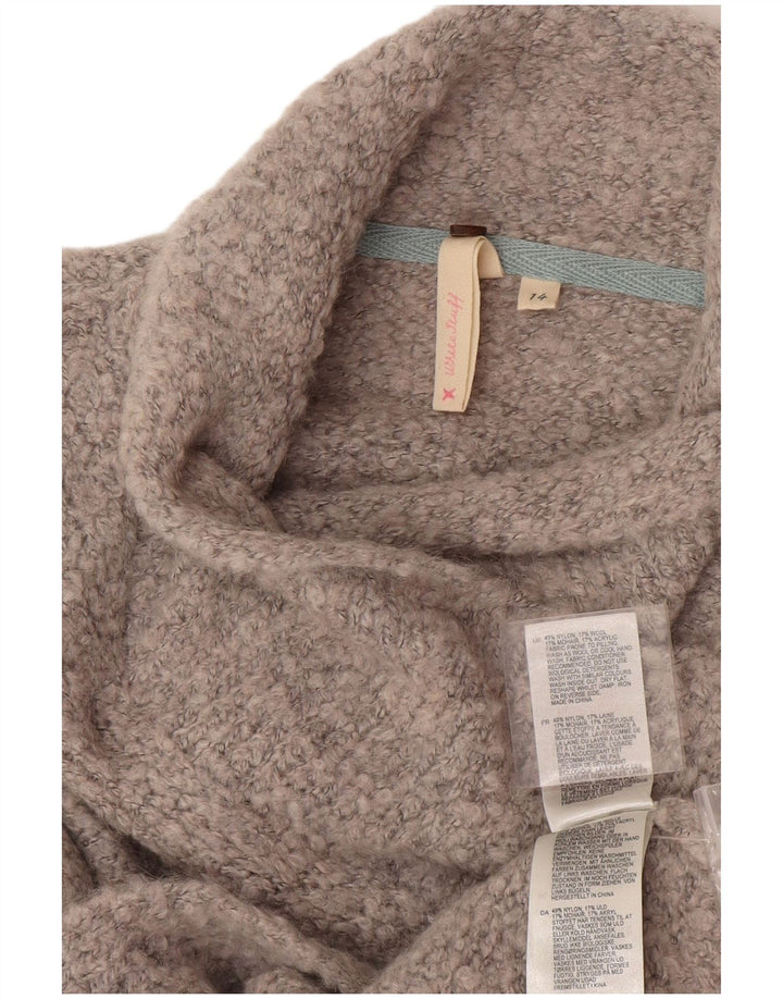 Cárdigan para mujer de White Stuff, talla grande, nailon gris, talla 44