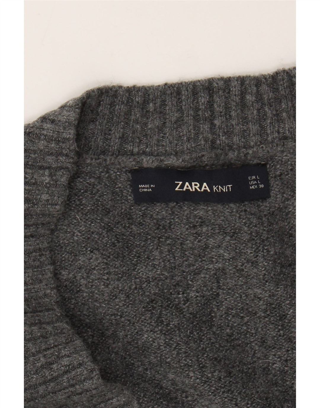 Zara Mujer Suéter Cárdigan Extragrande Reino Unido 46 Grande Gris