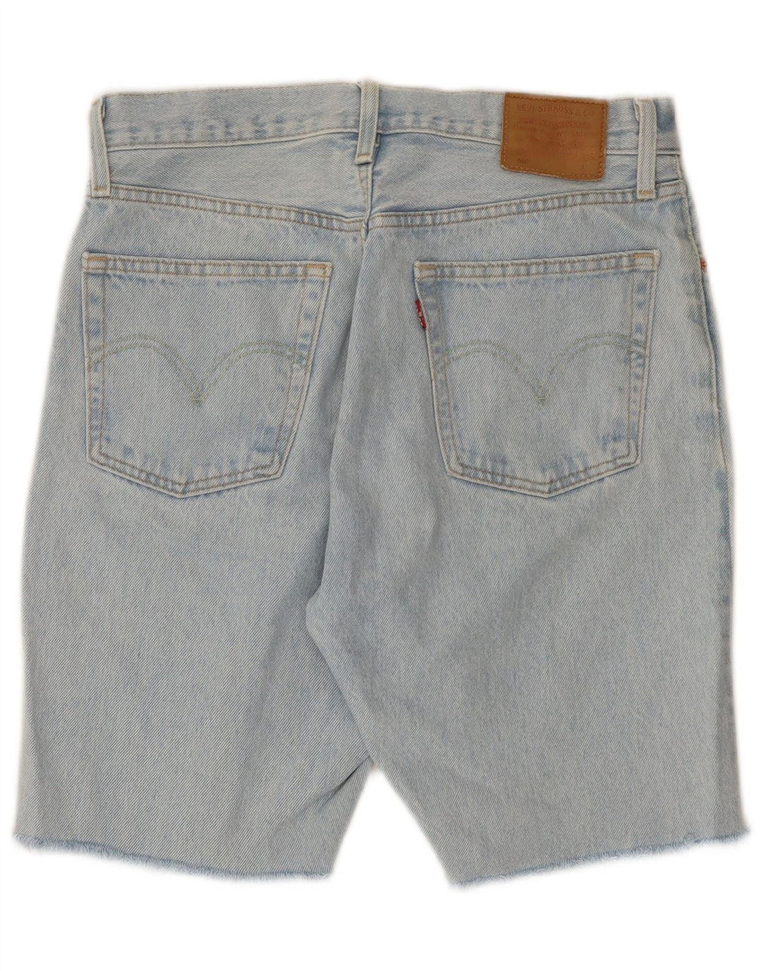 LEVI'S Mens 501 Denim Shorts W28 Algodón Azul Medio
