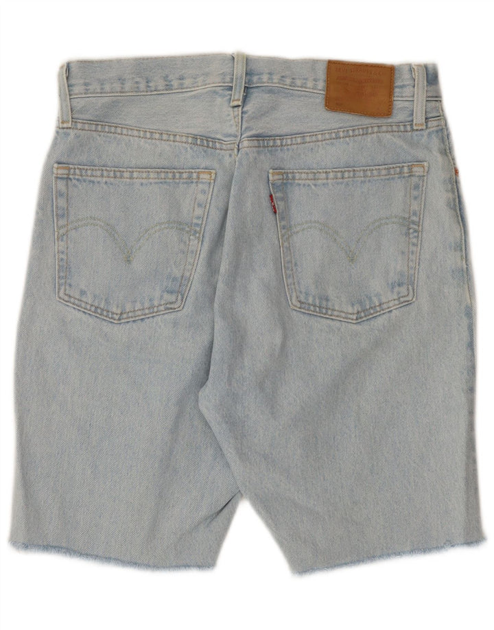 LEVI'S Mens 501 Denim Shorts W28 Algodón Azul Medio