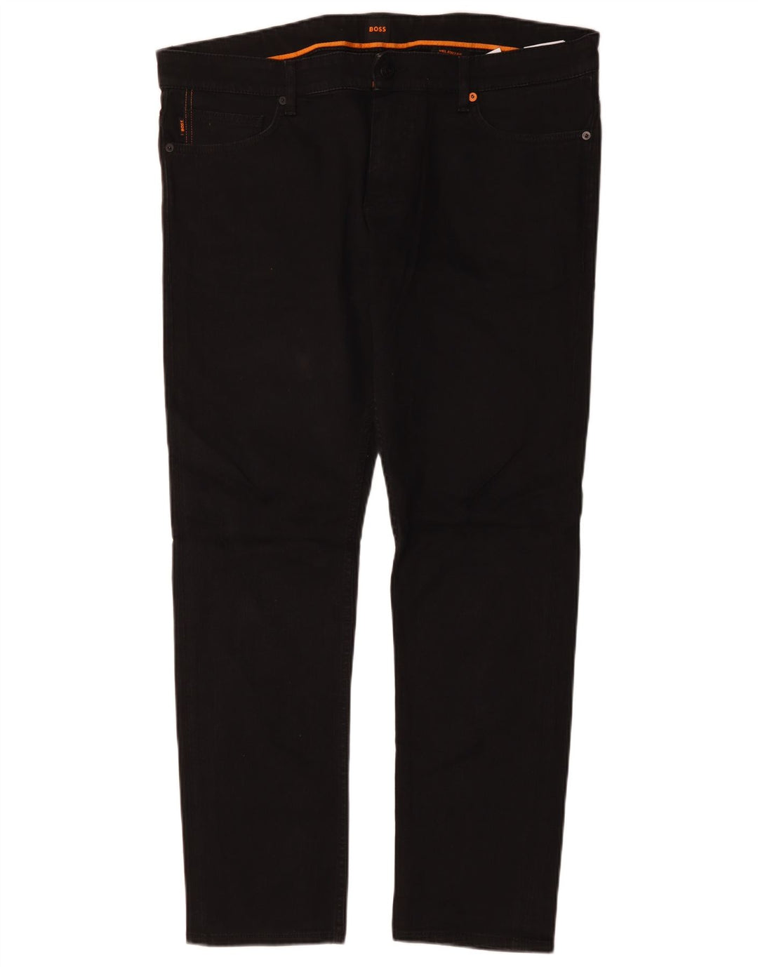 HUGO BOSS Pantalones informales de corte slim Delaware para hombre W36 L30 Algodón negro