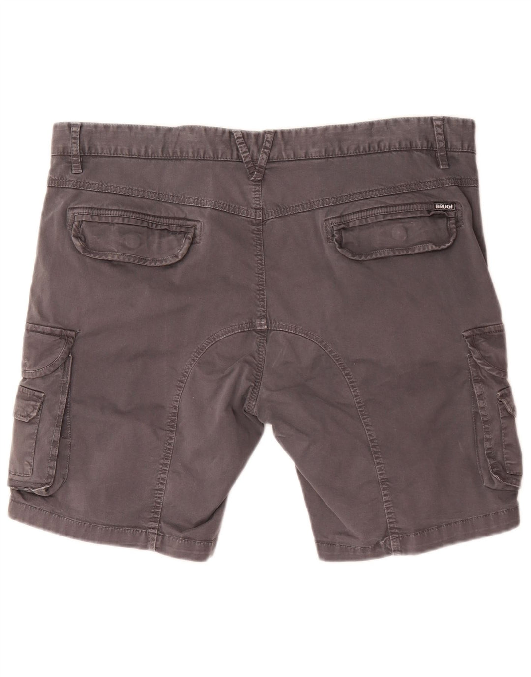Brugi Pantalones cortos cargo para hombre IT 56 3XL W50 Algodón gris