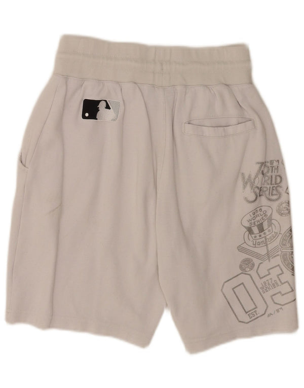 Majestic Pantalones cortos deportivos con gráficos de los New York Yankees para hombre XS Algodón blanco
