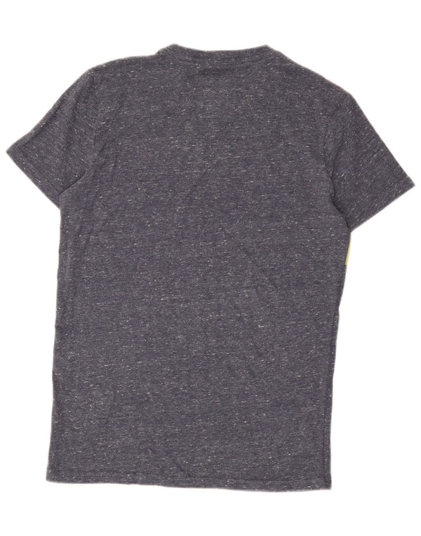 Superdry Camiseta estampada con estampado de algodón moteado en azul pequeño para hombre