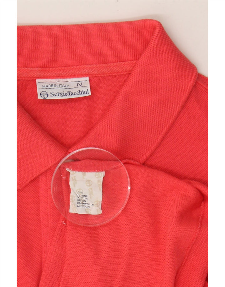 SERGIO TACCHINI Mens Polo Shirt Medium Red Cotton Vintage Sergio Tacchini and Second-Hand Sergio Tacchini from Messina Hembry 