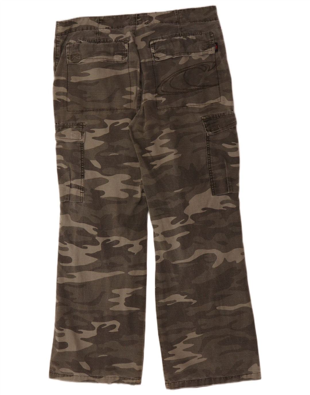O'NEILL Pantalones cargo rectos para hombre grandes W36 L29 algodón de camuflaje caqui