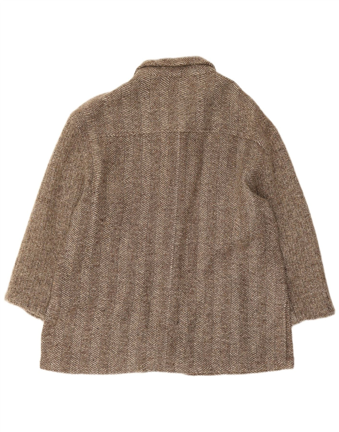Classics Chaqueta tipo blazer de 5 botones para mujer UK 40 Large Khaki Herringbone