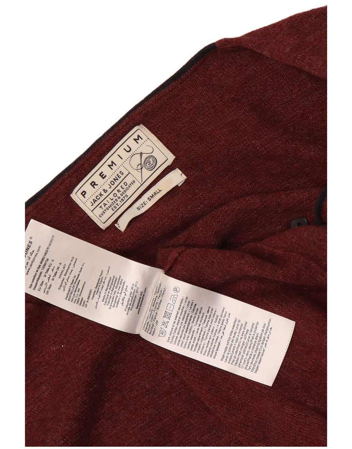 JACK & JONES Jersey con Cuello en V para Hombre Small Granate Cotton
