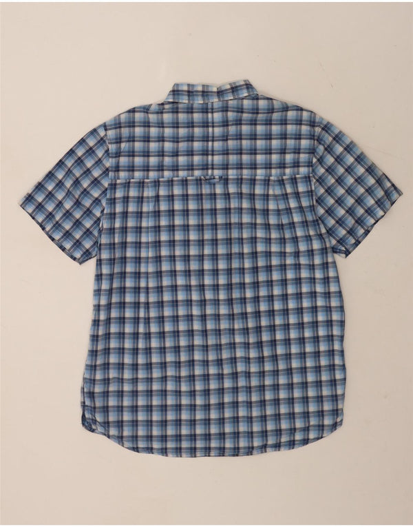 Camisa de manga corta para hombre de Mountain Warehouse Algodón a cuadros azules grandes