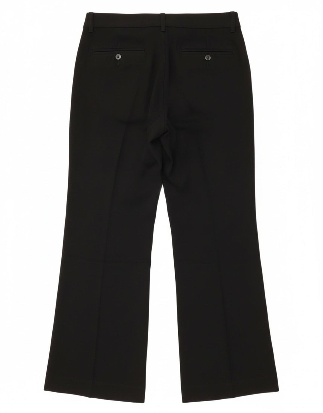 Max & Co. Pantalones de traje con corte de bota para mujer UK 8 Small W30 L31 Poliéster negro