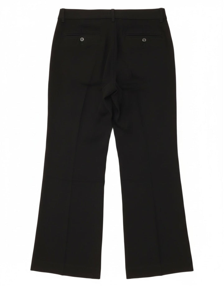 Max & Co. Pantalones de traje con corte de bota para mujer UK 8 Small W30 L31 Poliéster negro