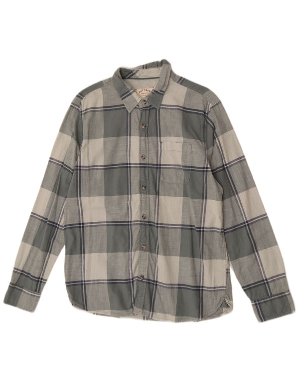 Camisa de franela para hombre de Fat Face de algodón a cuadros grises grandes