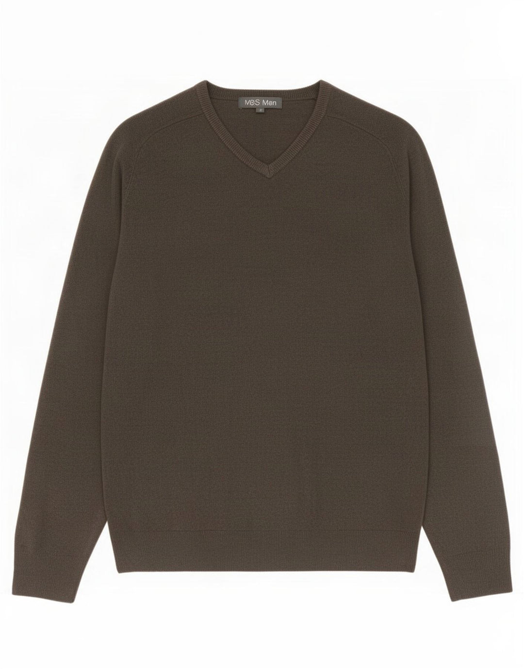 Marks & Spencer Jersey con cuello en V para hombre Acrílico gris medio