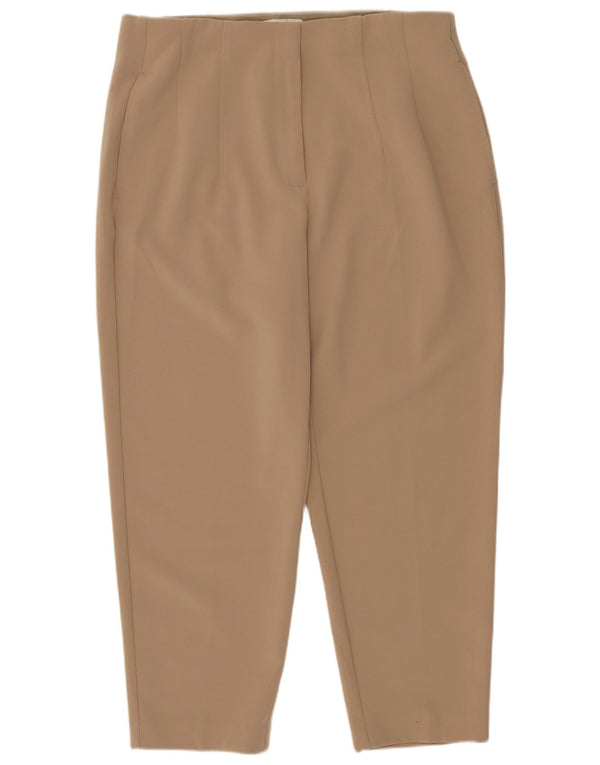 Marks & Spencer Pantalones Cortos Cónicos para Mujer UK 40 Medium W30 L24 Beige