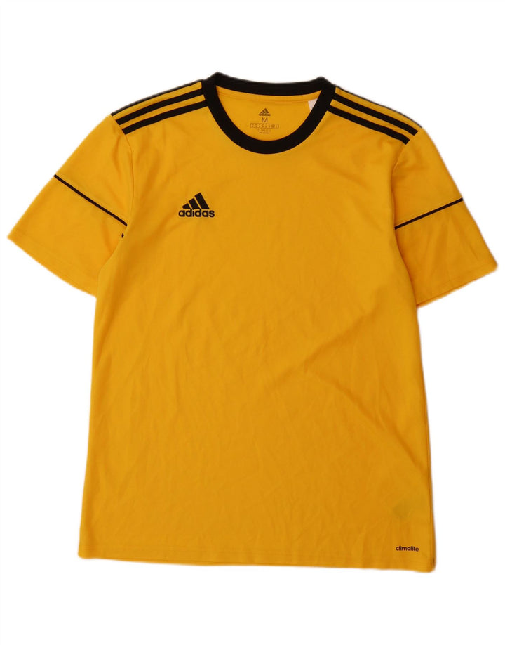 Adidas Hombre Climalite Camiseta Top Poliéster Amarillo Medio