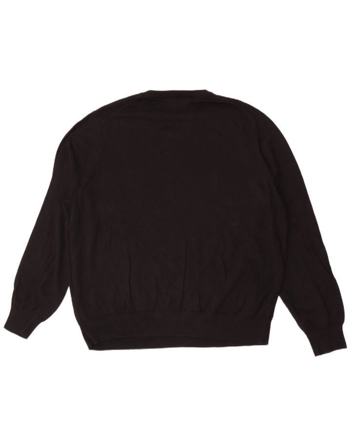 Marks & Spencer - Jersey de cuello redondo para hombre, talla 3XL, algodón negro