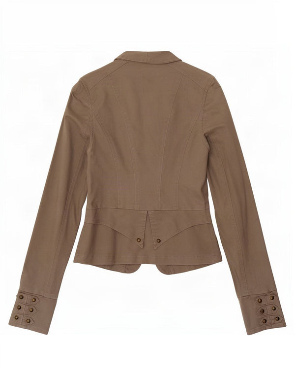 Jane Norman Chaqueta Blazer para Mujer UK 6 XS Algodón Gris