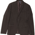 ZARA Chaqueta tipo blazer de 2 botones para hombre EU 48 Medium Black