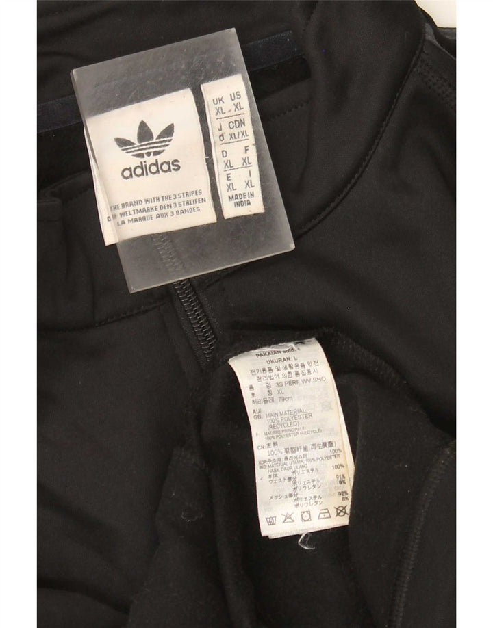 Adidas Hombre Chándal Top Chaqueta XL Negro Poliéster