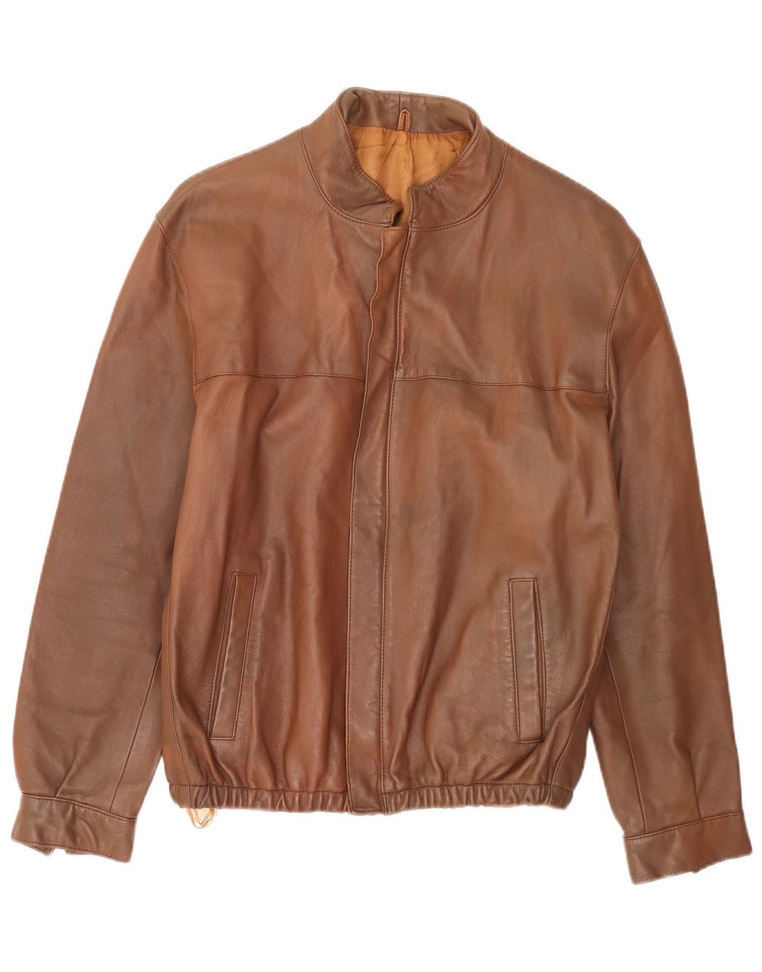 Chaqueta bomber vintage para hombre IT 54 2XL Marrón