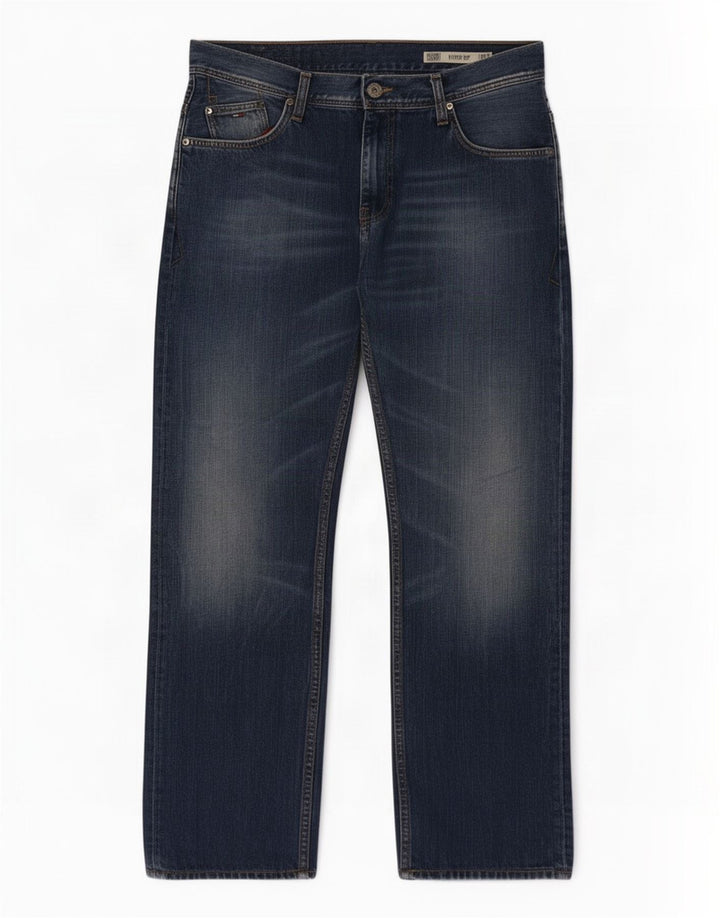 Tommy Hilfiger Vaqueros rectos regulares con cremallera Ryder para hombre W36 L32 Azul