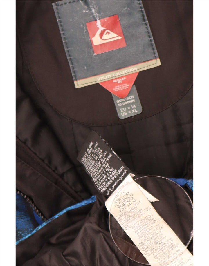 Quiksilver Chaqueta de esquí gráfica para niño 13-14 años Azul Poliéster