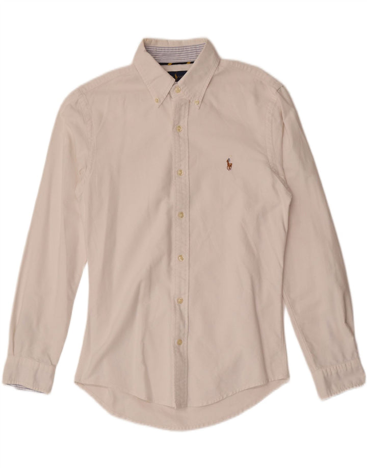 Camisa Ralph Lauren Hombre Slim Fit Blanco Mediano