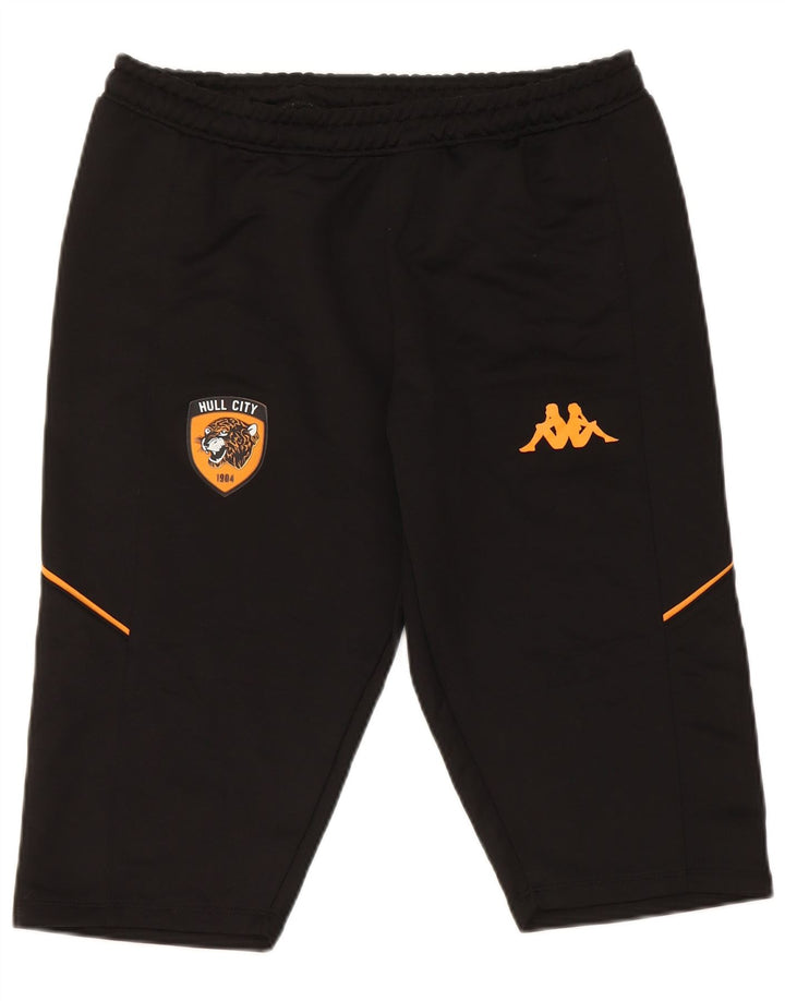 Kappa Hombres Gara Bermudas Pantalones Cortos Deportivos Poliéster Negro Mediano