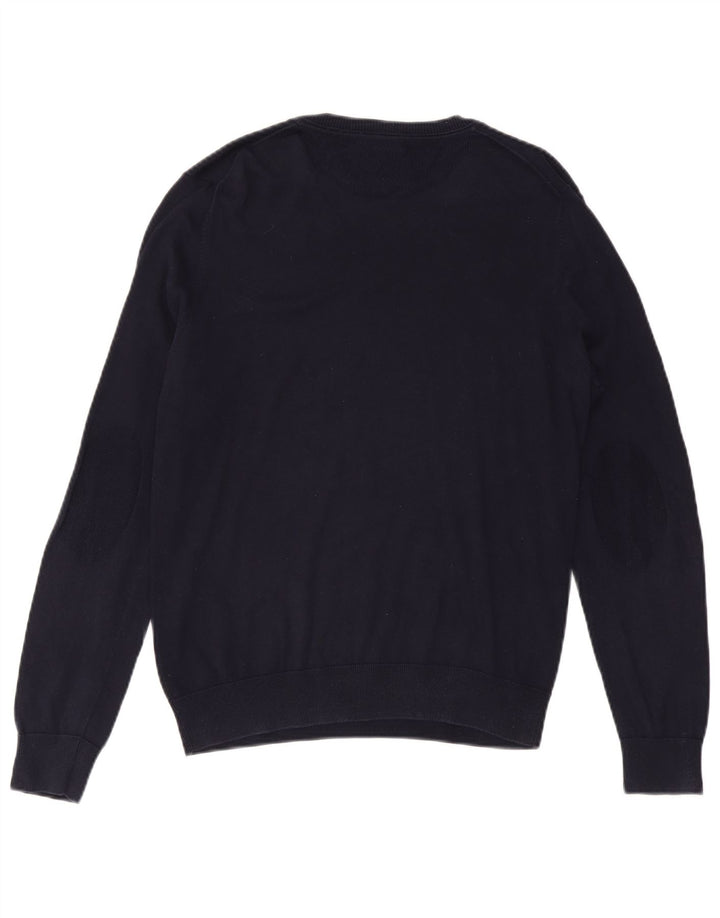 Lacoste Jersey con cuello en V para hombre talla 4 mediano algodón azul marino