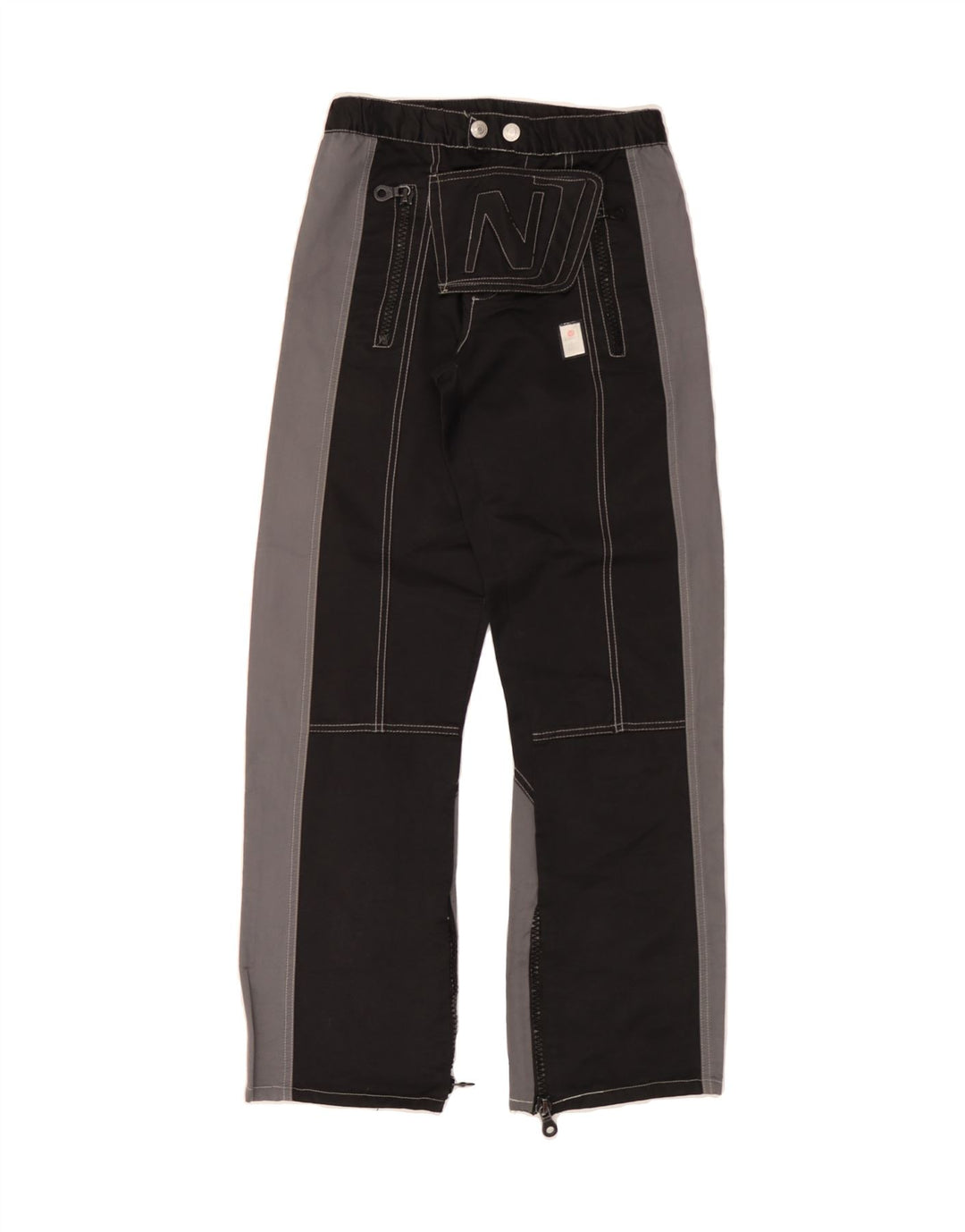 VINTAGE Womens Straight Riding Trousers IT 42 Medium W26 L30 Black Vintage Vintage and Second-Hand Vintage from Messina Hembry 