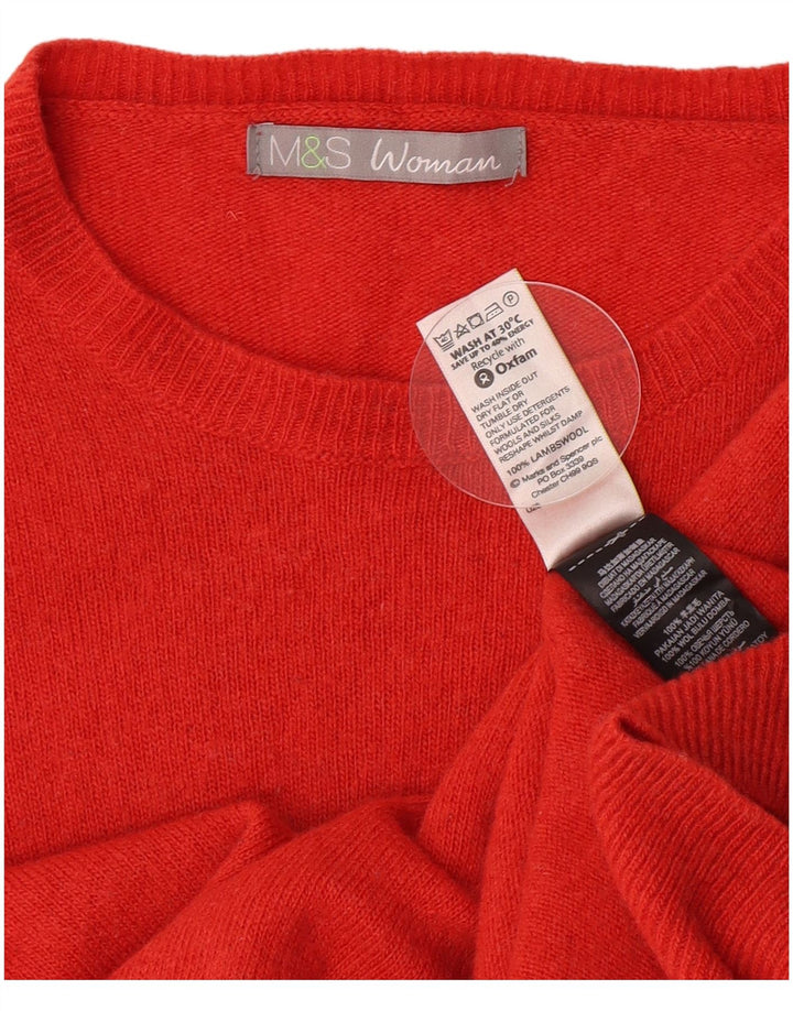 Marks & Spencer - Jersey con cuello barco para mujer, talla 40, color naranja mediano
