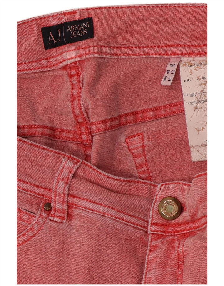 Jeans Armani Mujer Rectos W31 L28 Algodón Rosa