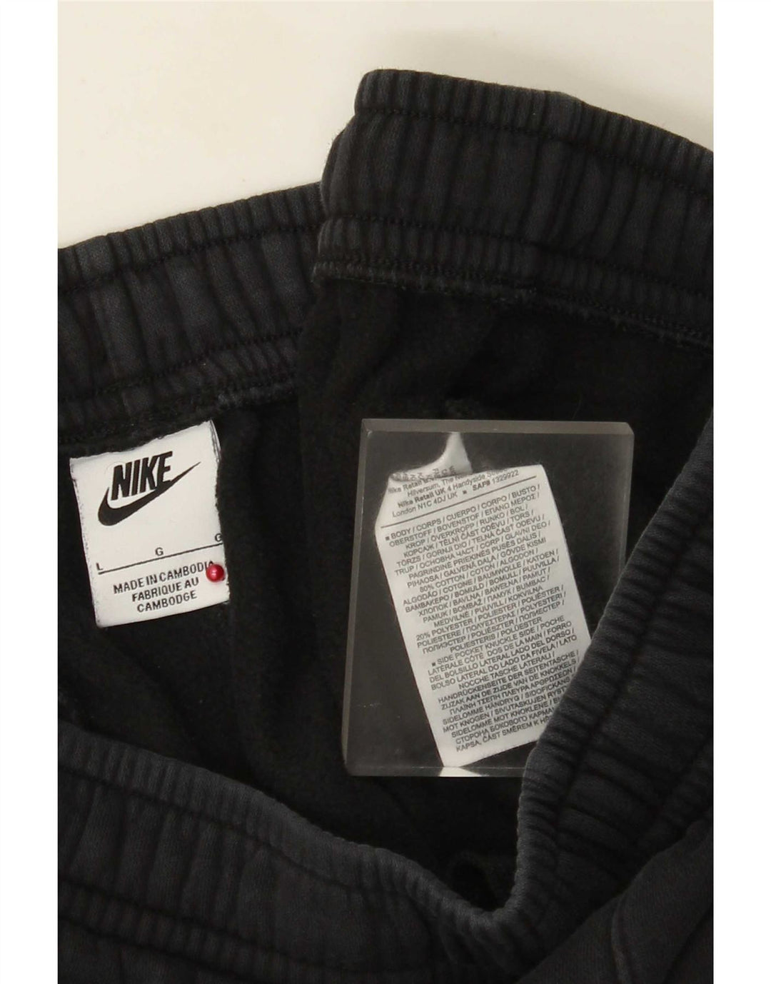 Nike Mujer Pantalones De Chándal Joggers Grande Negro Algodón