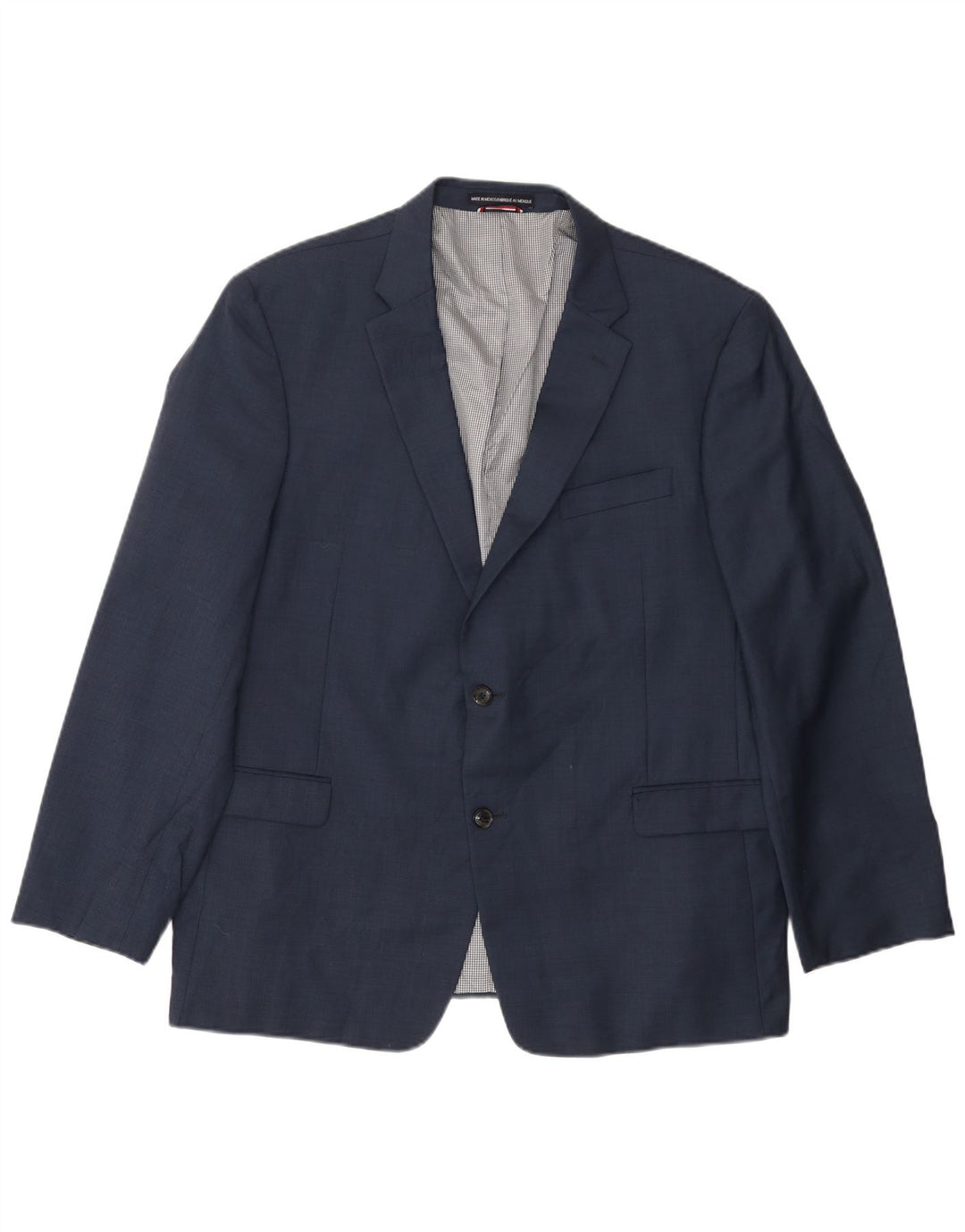 Tommy Hilfiger Chaqueta tipo blazer de 2 botones para hombre UK 46 3XL Lana azul marino