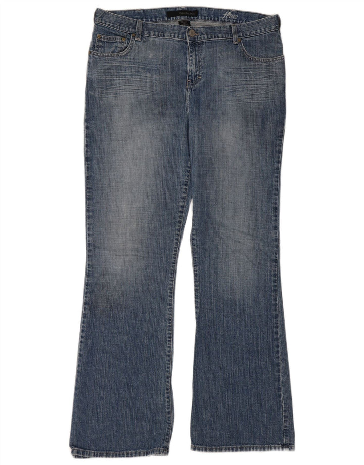 CALVIN KLEIN Vaqueros acampanados para mujer US 16 XL W36 L32 Algodón azul