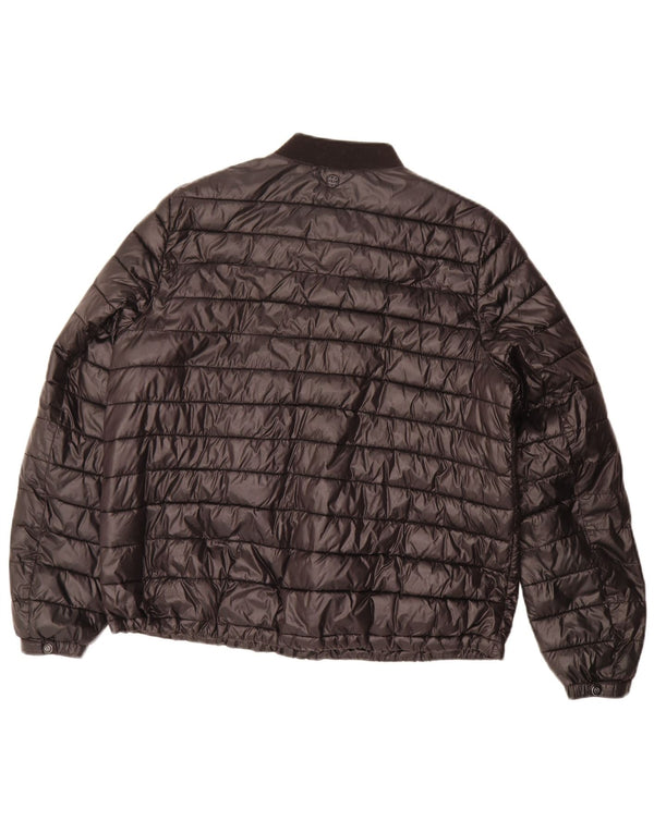 Massimo Dutti Chaqueta Acolchada Mujer UK 46 Large Poliéster Negro