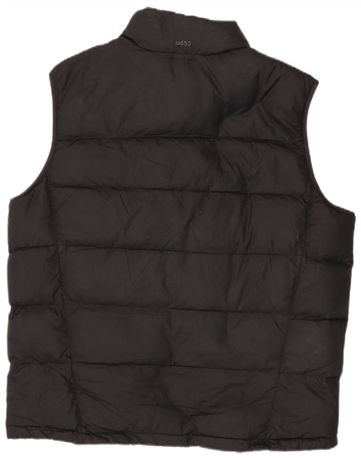 EDDIE BAUER Chaleco acolchado para hombre UK 40 Grande Poliéster negro