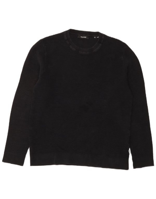 Jack & Jones Jersey de cuello redondo para niños 13-14 años XL Negro Algodón