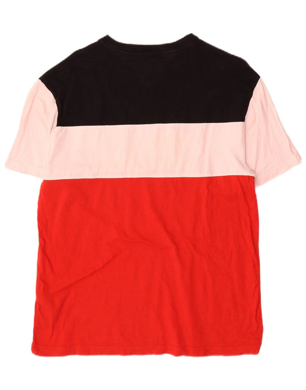 Tommy Hilfiger Camiseta gráfica para hombre Top mediano multicolor con bloques de color