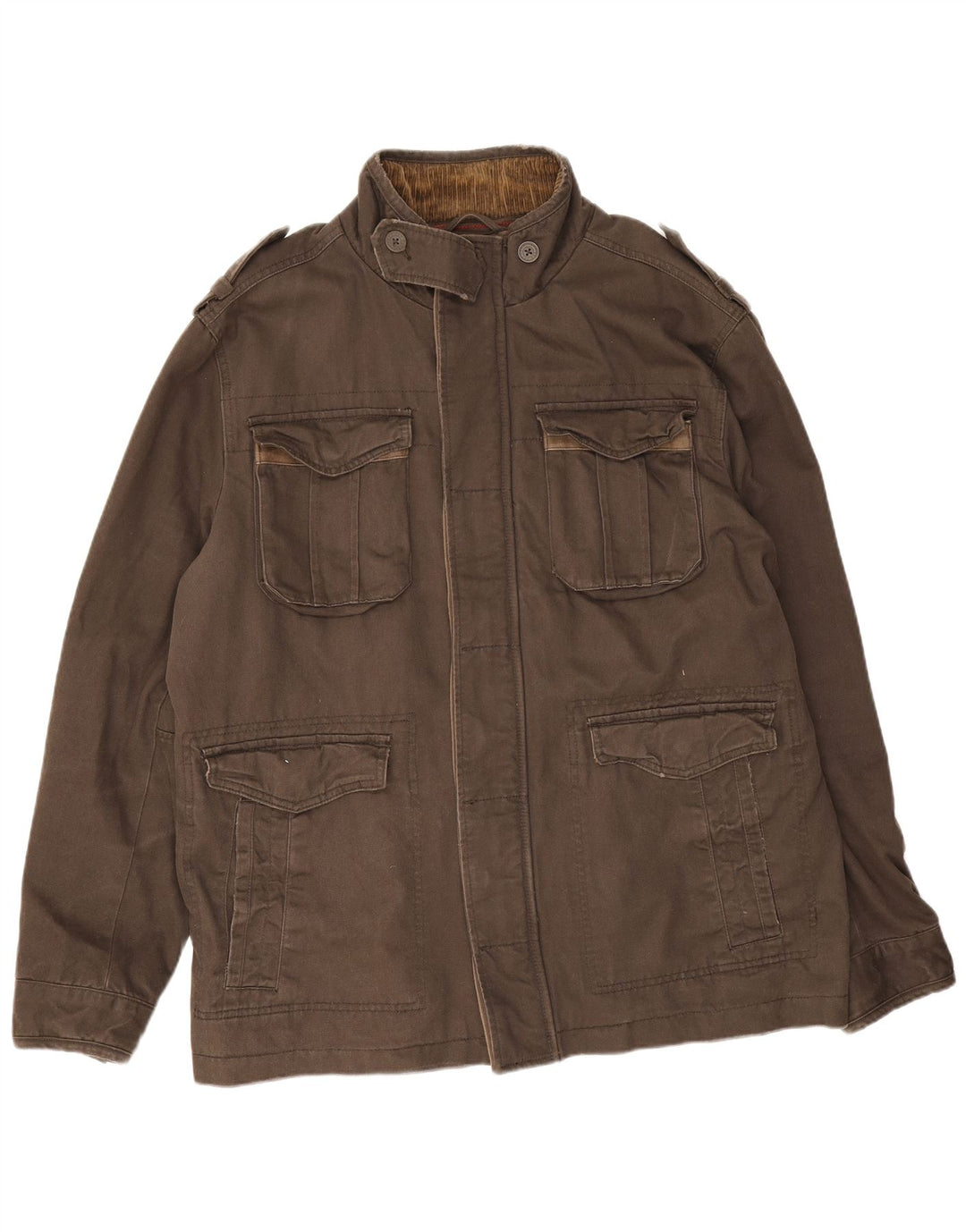 Chaqueta utilitaria para hombre Fat Face UK 42 XL Algodón marrón
