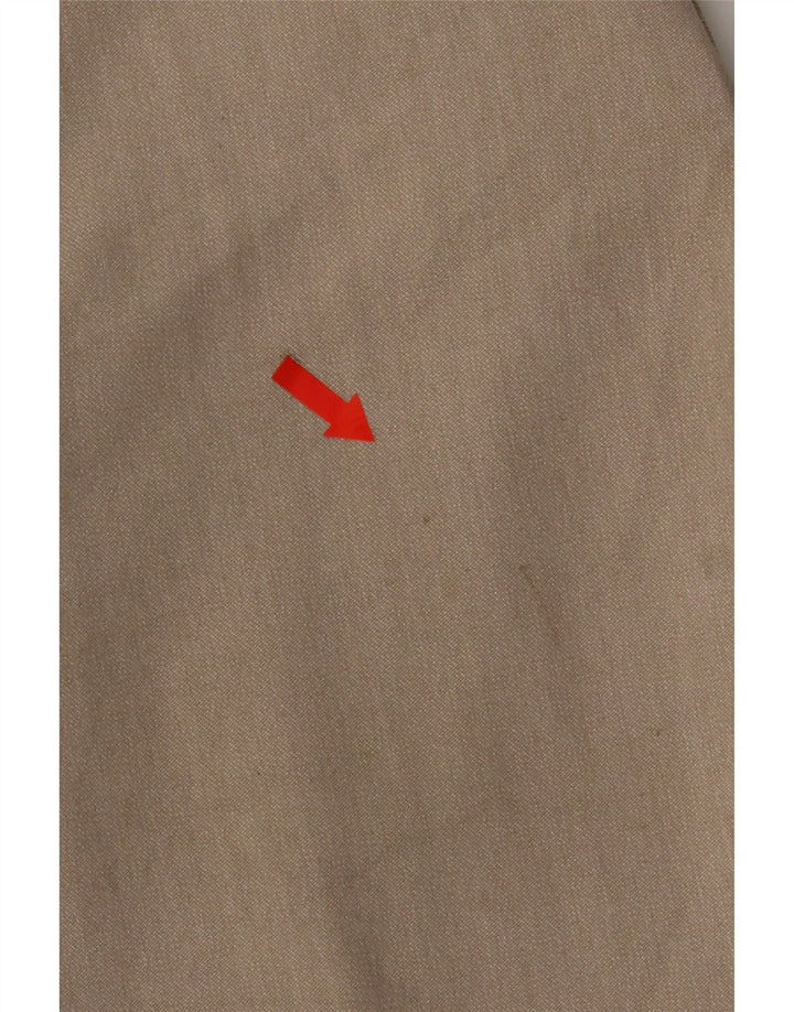 Zara Mens Slim Chino Pantalones EU 38 Small W30 L28 Beige Poliéster