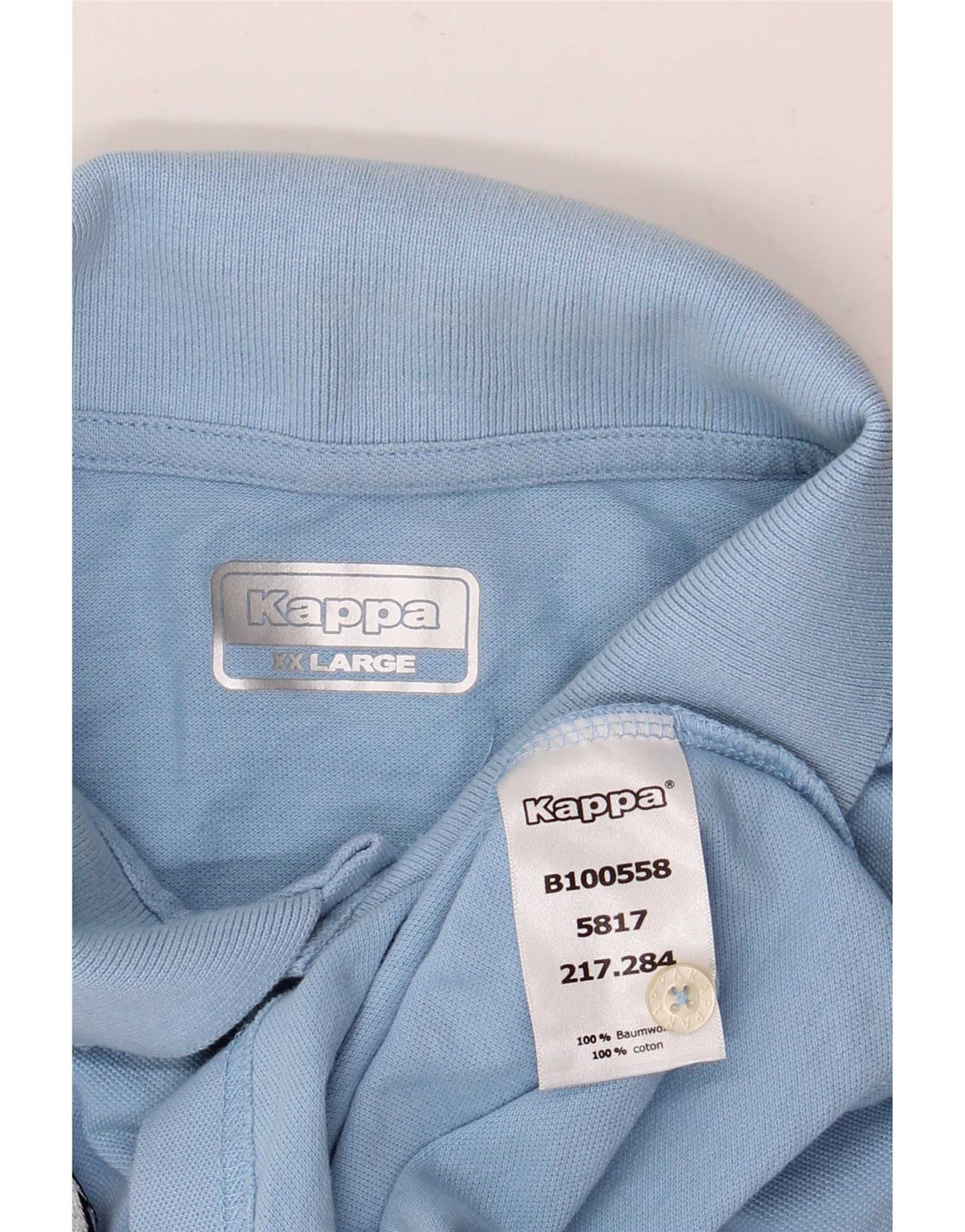 Kappa Polo Hombre 2XL Algodón Azul