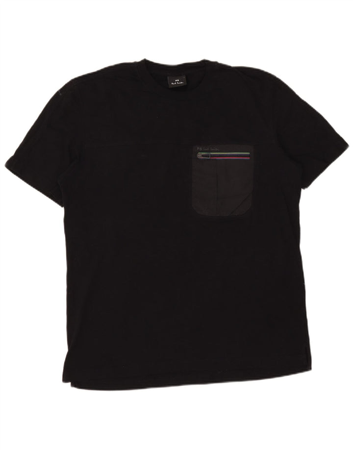 Paul Smith - Camiseta para hombre, talla grande, algodón negro