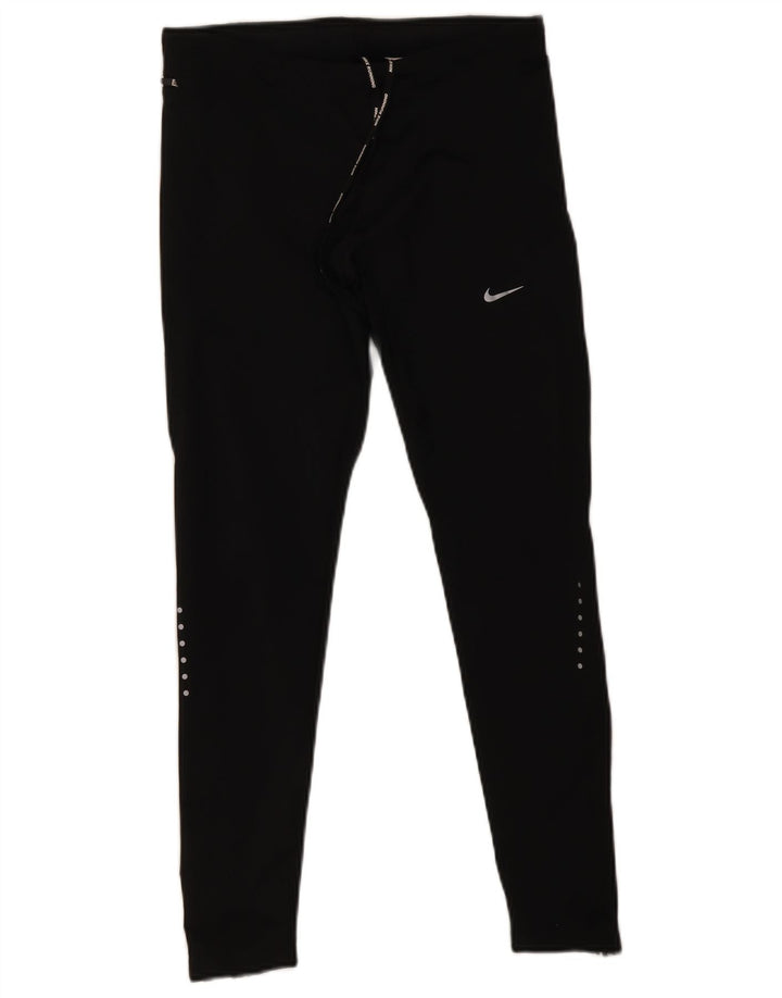 Nike Leggings Dri Fit para mujer UK 12 Mediano Negro Poliéster
