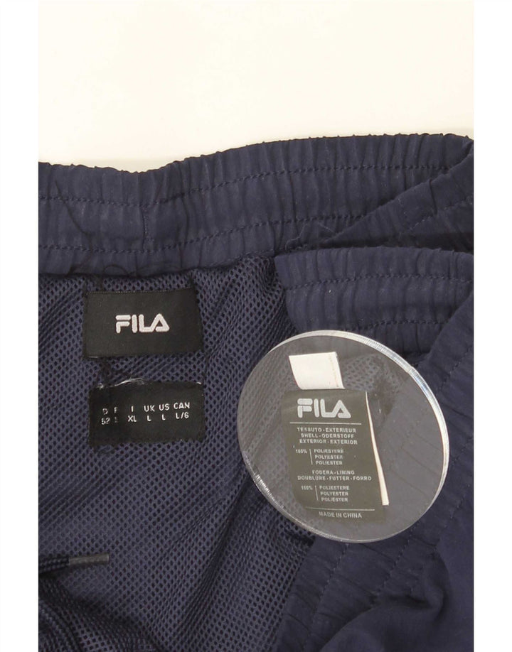 Fila Mens Sport Shorts Large Azul Marino Colorblock Poliéster