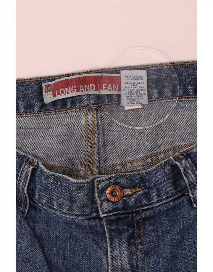 Gap Jeans largos y delgados con corte de bota para mujer US 8 Medium W30 L29 Algodón azul