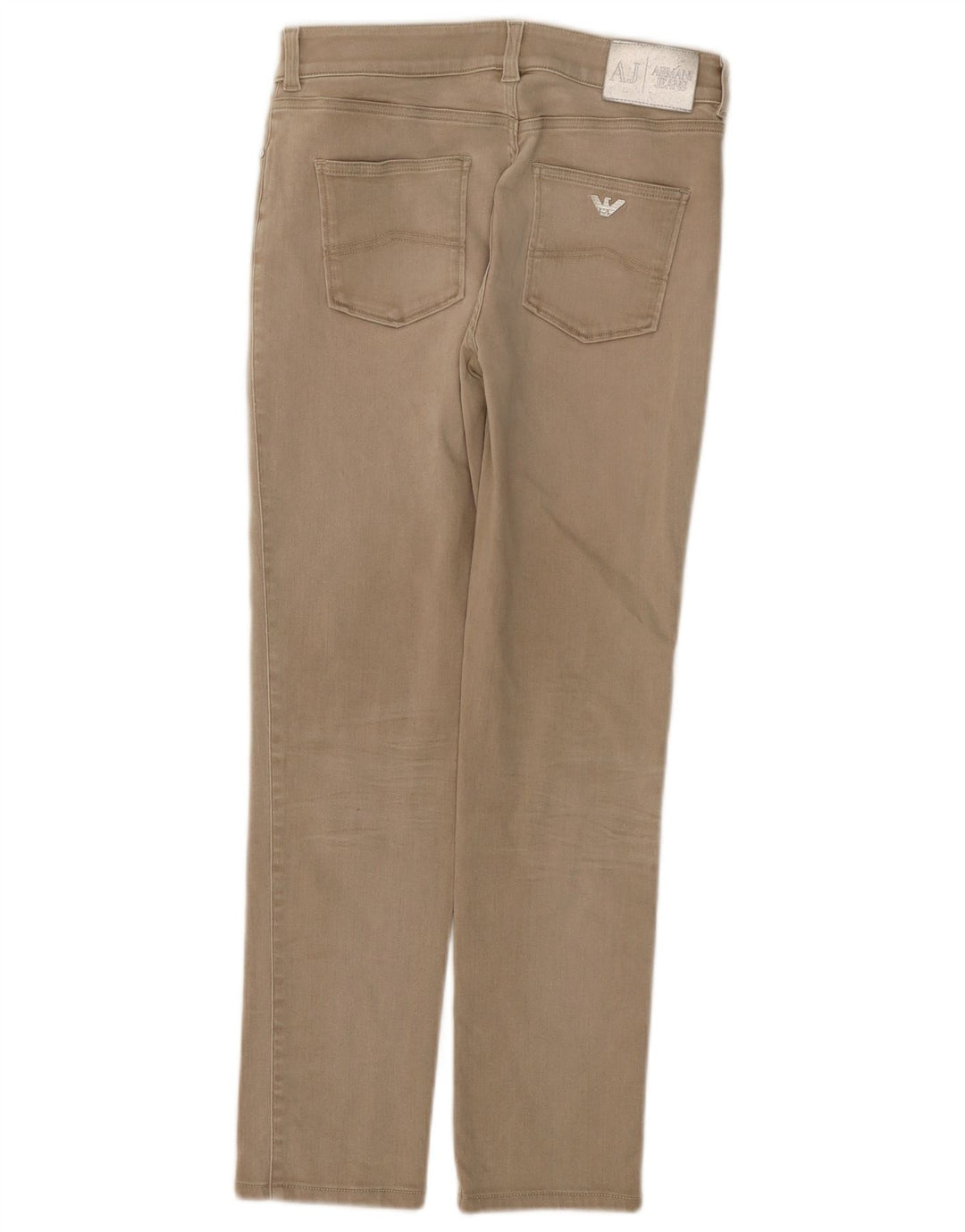 Vaqueros Armani Mujer Slim W30 L28 Algodón Beige